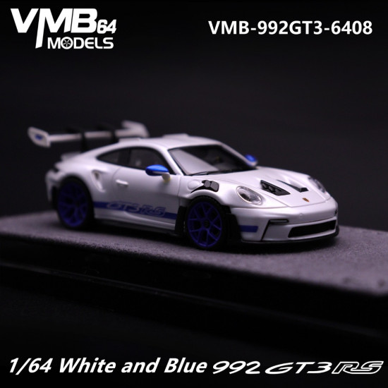 VMB 1/64 992 GT3 RS White and blue