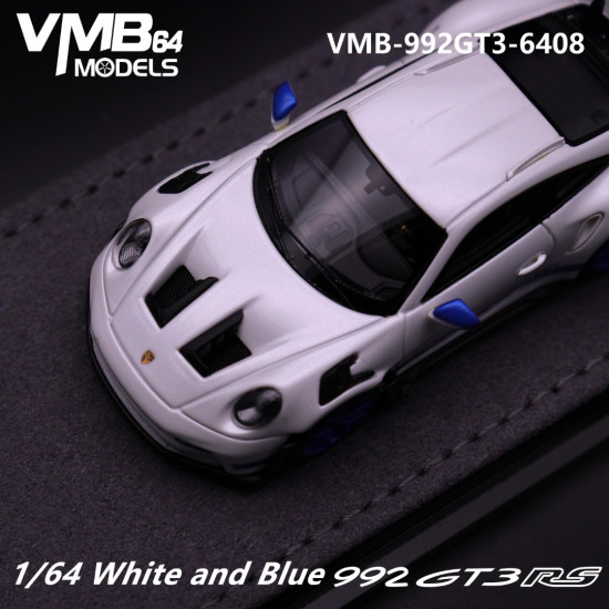 VMB 1/64 992 GT3 RS White and blue