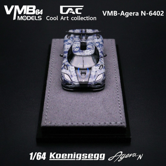 CoolArtCollectio Custom VMB 1/64 Agera N Blue and white porcelain coating