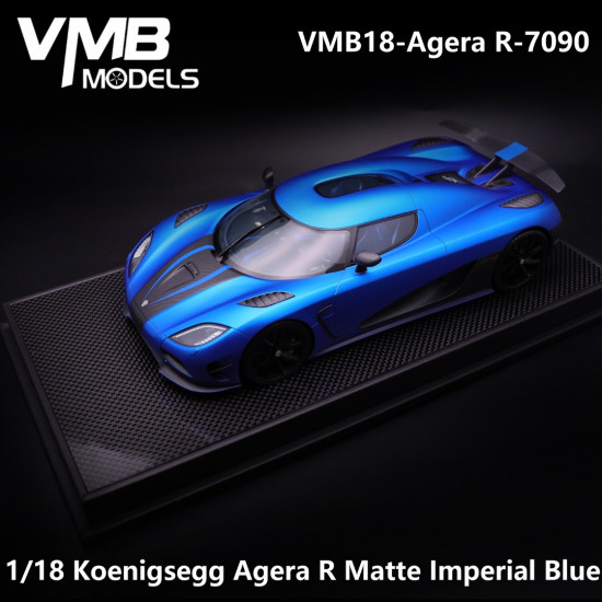  VMB 1/18 Koenigsegg Agera R Matte Imperial Blue