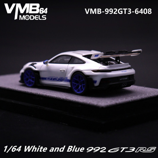 VMB 1/64 992 GT3 RS White and blue