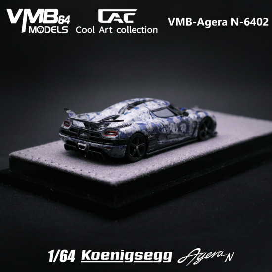CoolArtCollectio Custom VMB 1/64 Agera N Blue and white porcelain coating