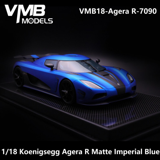  VMB 1/18 Koenigsegg Agera R Matte Imperial Blue