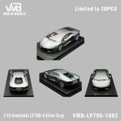 VMB 1/18 Lamborghini Aventador  LP700-4 Silver Gray