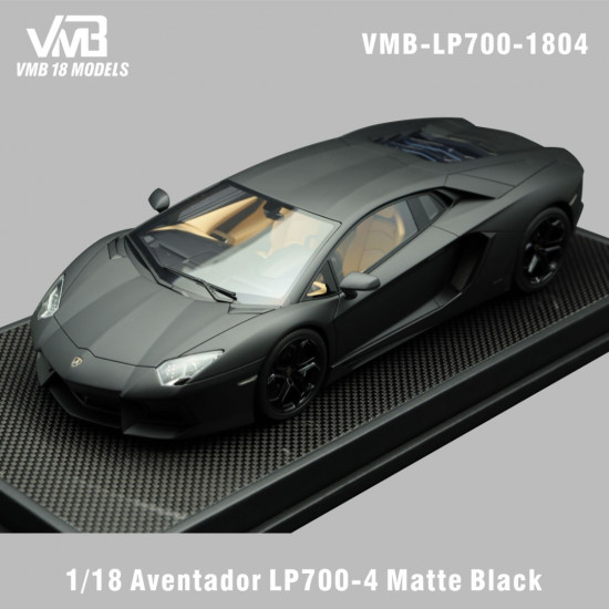 VMB 1/18Lamborghini Aventador  LP700-4 Matte Black