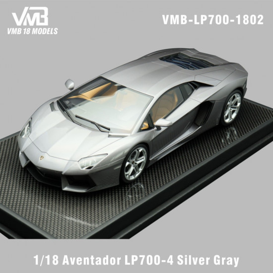 VMB 1/18 Lamborghini Aventador  LP700-4 Silver Gray
