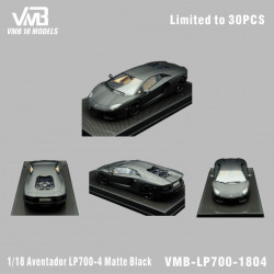 VMB 1/18Lamborghini Aventador  LP700-4 Matte Black