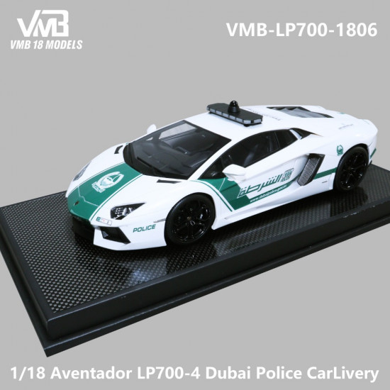 VMB 1/18 Lamborghini AventadorP700-4 Dubai Police calLivery