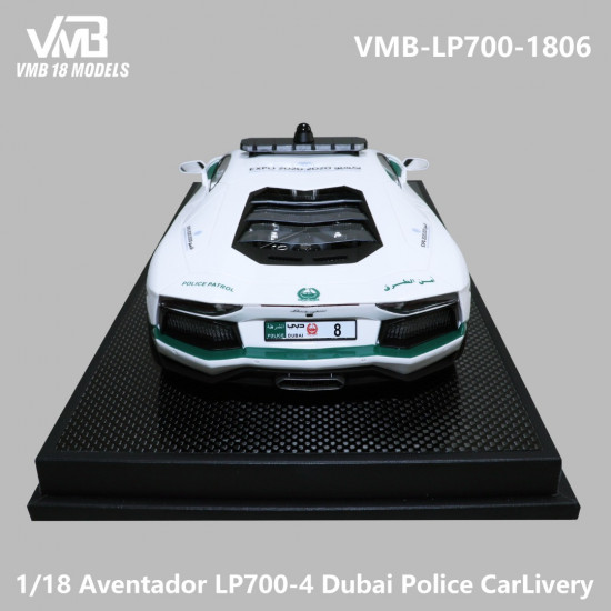 VMB 1/18 Lamborghini AventadorP700-4 Dubai Police calLivery