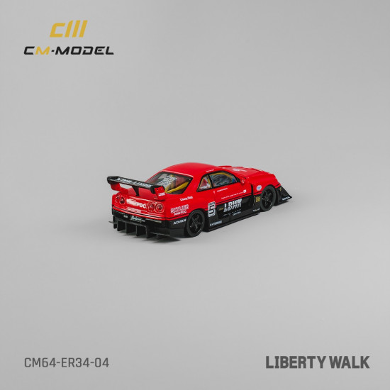 CM 1/64 Nissan LBWK ER34 NO.5 Carbon light CM 1/64 Nissan LBWK ER34 NO.5 Carbon light