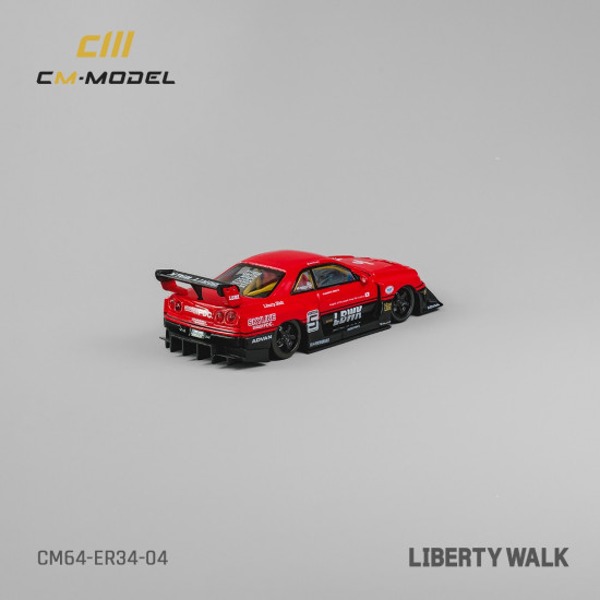 CM 1/64 Nissan LBWK ER34 NO.5 Carbon light CM 1/64 Nissan LBWK ER34 NO.5 Carbon light