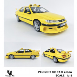 Vehicle Art 1/18 Peugeot 406 Taxi resin  customization model