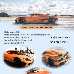 VMB 1/64  Koenigsegg CCXR202301 Lava Orange