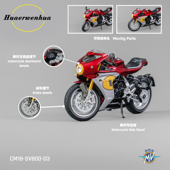 CM1:18 SV800-03 MV Agusta Superveloce 800  2022  motorcycle models