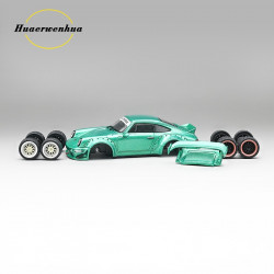 CM 1/64  964 Widebody  Metallic flash green 