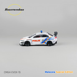 CM 1/64 Mitsubishi Lancer EvoX Malaysia special edition Malaysia PoLIS car