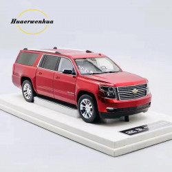  1/18  Vehicle Art  2015 Chevrolet Suburban Red resin model