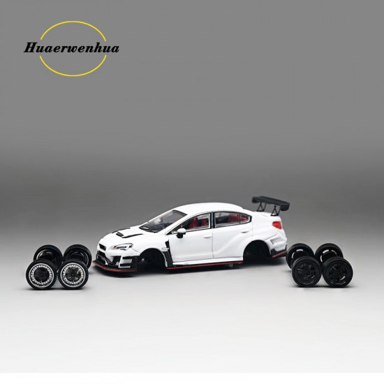 CM 1/64 SUBARU Varis Widebody Ver.1.0 White CM 1/64 SUBARU Varis Widebody Ver.1.0 White