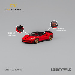 CM 1/64  LBWK 488 Wide Body Red 