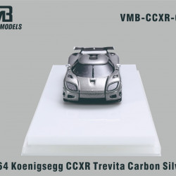 VMB 1/64 Koenigsegg CCXR Trevita Carbon Silver