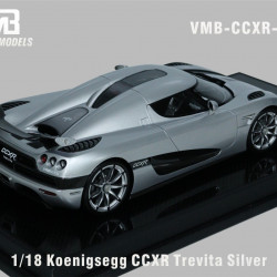  VMB 1/18 Koenigsegg CCXR Trevita Silver 