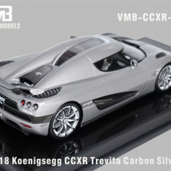 VMB 1/18 Koenigsegg CCXR Trevita Carbon Silver 