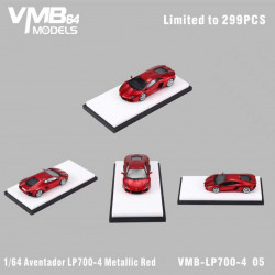 VMB 1/64 Aventador LP700-4 Metallic Red