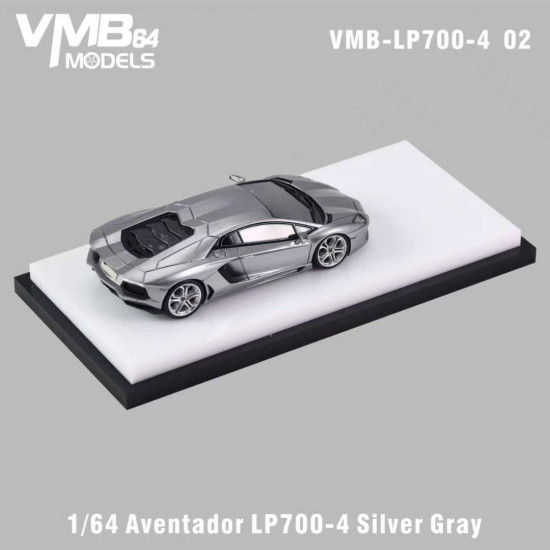 VMB 1/64 Aventador LP700-4 Silver Gray