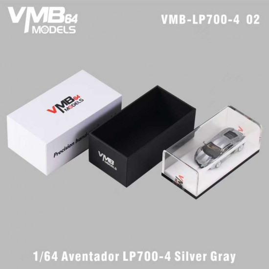 VMB 1/64 Aventador LP700-4 Silver Gray