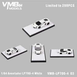 VMB 1/64 Aventador LP700-4 White