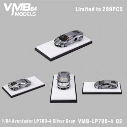 VMB 1/64 Aventador LP700-4 Silver Gray