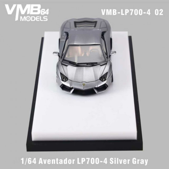 VMB 1/64 Aventador LP700-4 Silver Gray