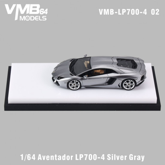VMB 1/64 Aventador LP700-4 Silver Gray