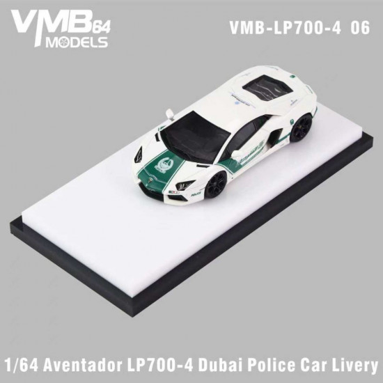 VMB 1/64 Aventador LP700-4 Dubai Police Car Livery