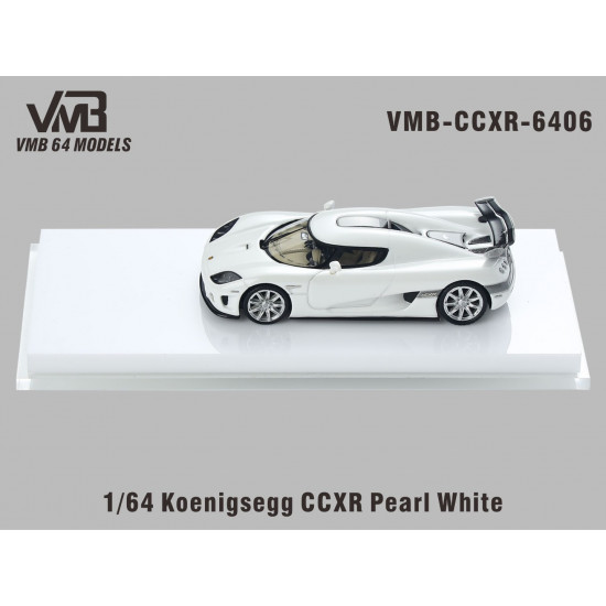 VMB 1/64 Koenigsegg CCXR Pearl white VMB 1/64 Koenigsegg CCXR Pearl white