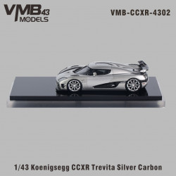 VMB 1/43 Koenigsegg CCXR Trevita Silver Carbon 