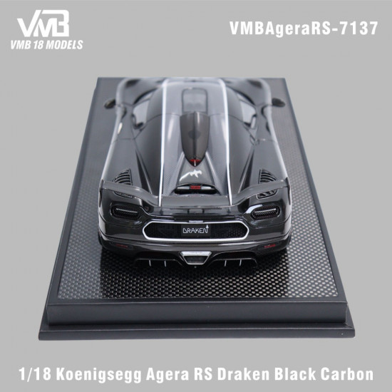 VMB 1/18 Koenigsegg Agera RS Draken Black Carbon