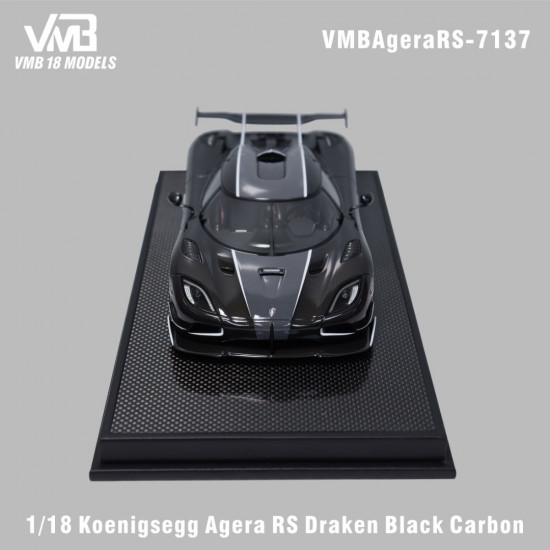 VMB 1/18 Koenigsegg Agera RS Draken Black Carbon