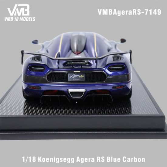 VMB 1/18 Koenigsegg Agera RS Blue Carbon