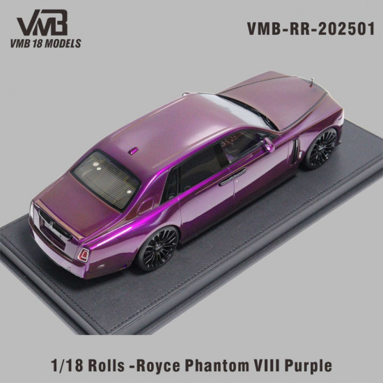 VMB 1/18 Rolls-Royce Phantom VIII Purple with Gold Coachline