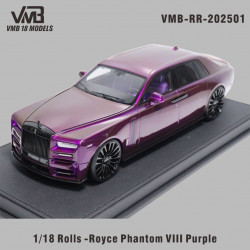 VMB 1/18 Rolls-Royce Phantom VIII Purple with Gold Coachline
