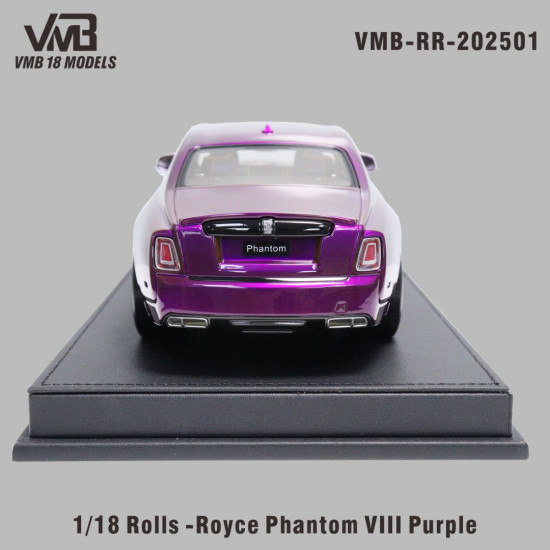 VMB 1/18 Rolls-Royce Phantom VIII Purple with Gold Coachline
