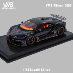 VMB 1/18 Bugatti Chiron Black Carbon