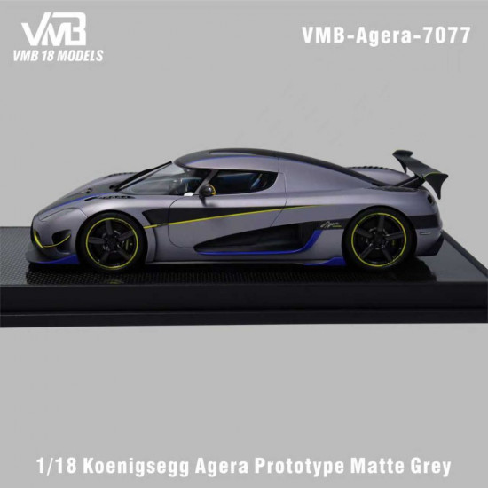 VMB 1/18 Koenigsegg Agera Prototype Matte Gray