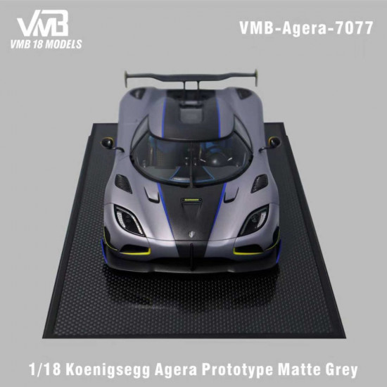 VMB 1/18 Koenigsegg Agera Prototype Matte Gray