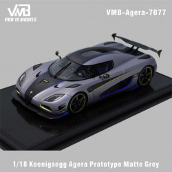 VMB 1/18 Koenigsegg Agera Prototype Matte Gray
