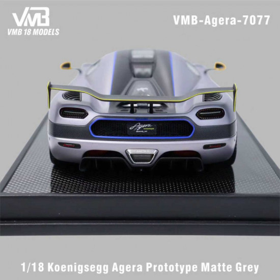 VMB 1/18 Koenigsegg Agera Prototype Matte Gray