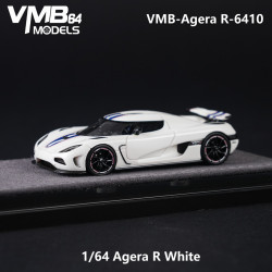  VMB 1/64 Agera R White Blue Latte Art