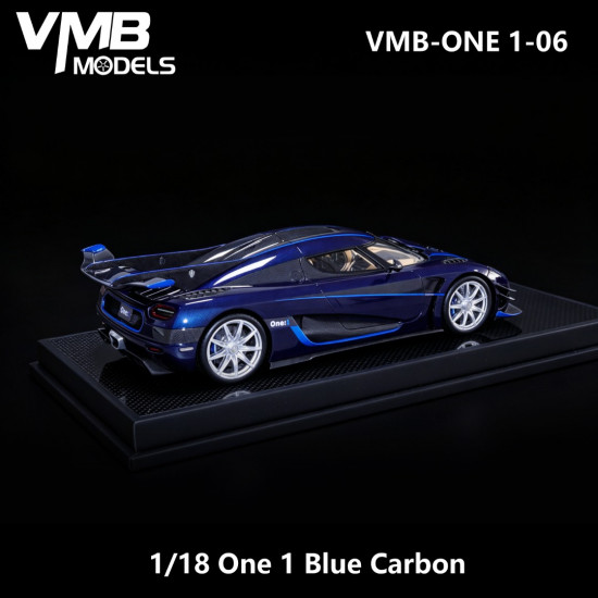 VMB 1/18 Koenigsegg One:1(Blue Carbon+Blue stripe）
