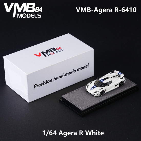  VMB 1/64 Agera R White Blue Latte Art